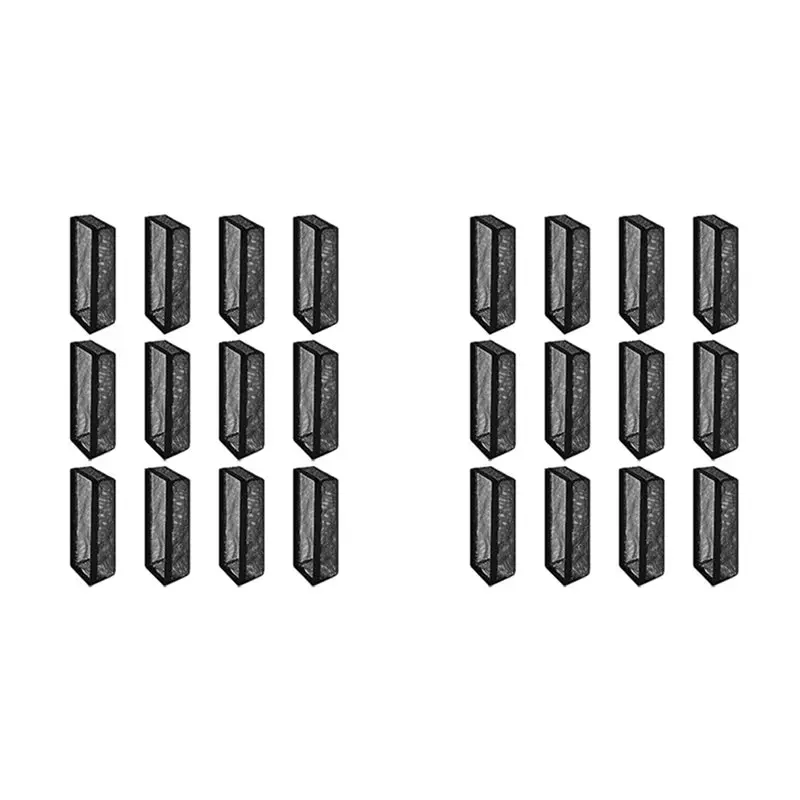 A04G-24Pcs Floor Register Trap Cover Vent Screen For Home Mesh Elastic Band Filter Floor Air-Vent Mesh Cover,4 X 10Inch