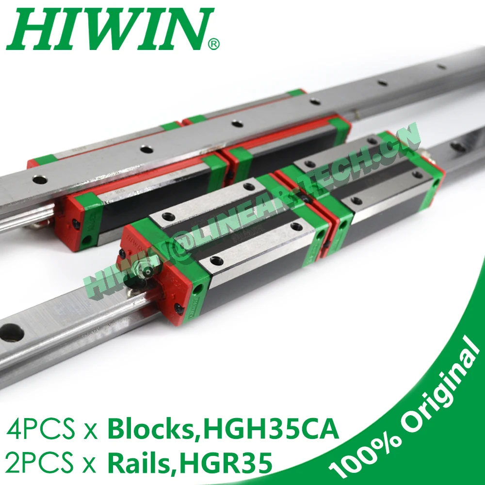 HIWIN HGH35CA Linear Guide 300 400 500 600 700 800 900 1000 1200 1500mm Rail HGR35 Carriage Block C Grade ZA Preload CNC New