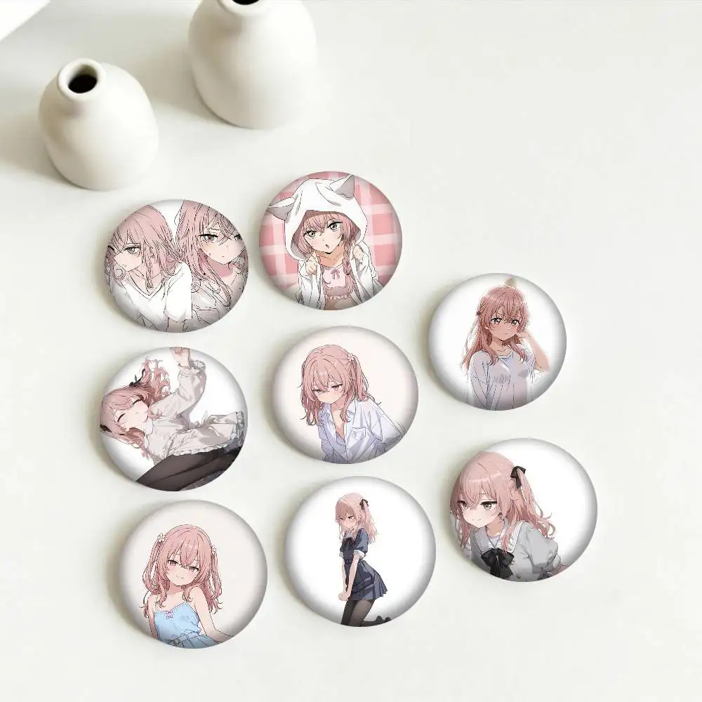 My Dress-Up Darling Juju Sajuna Inui 25 32 44 58 75mm Badges Personalized Round Brooches Pins Accessory Gift