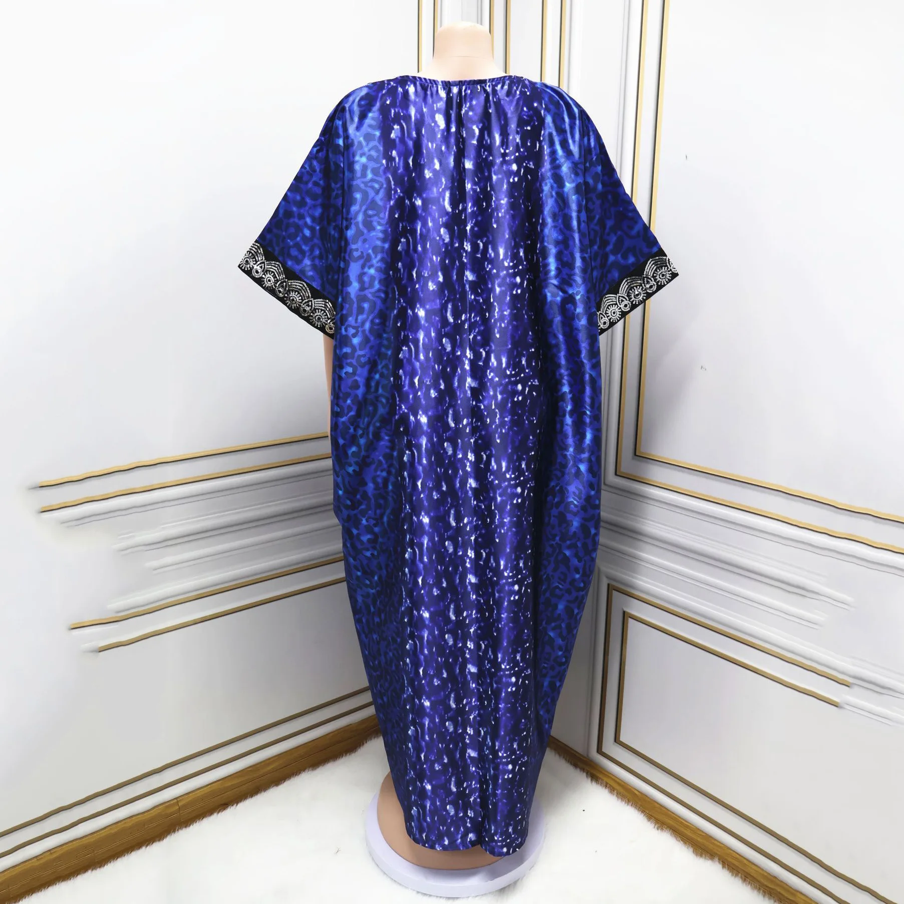 Plus Size African Dresses for Women 2025 New Sequined Printed Loose Straight Turkey Muslim Abayas Dashiki Ankara Wedding Outfits