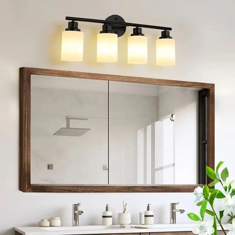 Lumière IQUE HOMirror avec cadre en fer 256, appliques murales modernes, 5 lumières, chambre et salles de bain