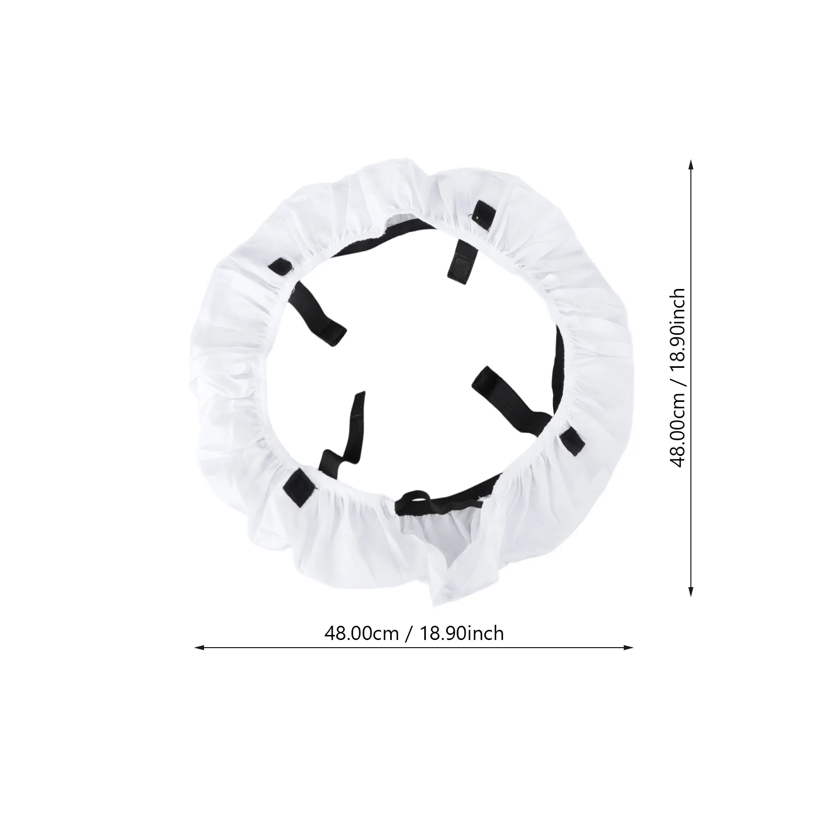 ناشر فلاش نايلون قابل للطي مقاس 18 بوصة، عاكس أبيض، سوفت بوكس للتصوير الفوتوغرافي، ضوء فيديو يقلل من الظلال، لون مستقر #6