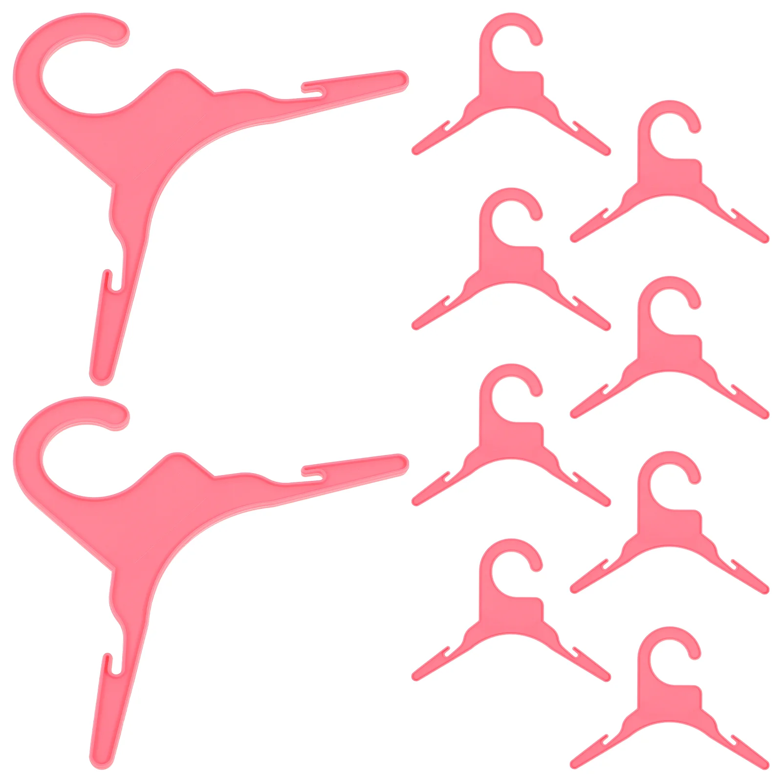 

10 Pcs Dog Clothes Drying Rack Bathroom Pet Hanger Plastic Hangers Small Dormitory for Clothing