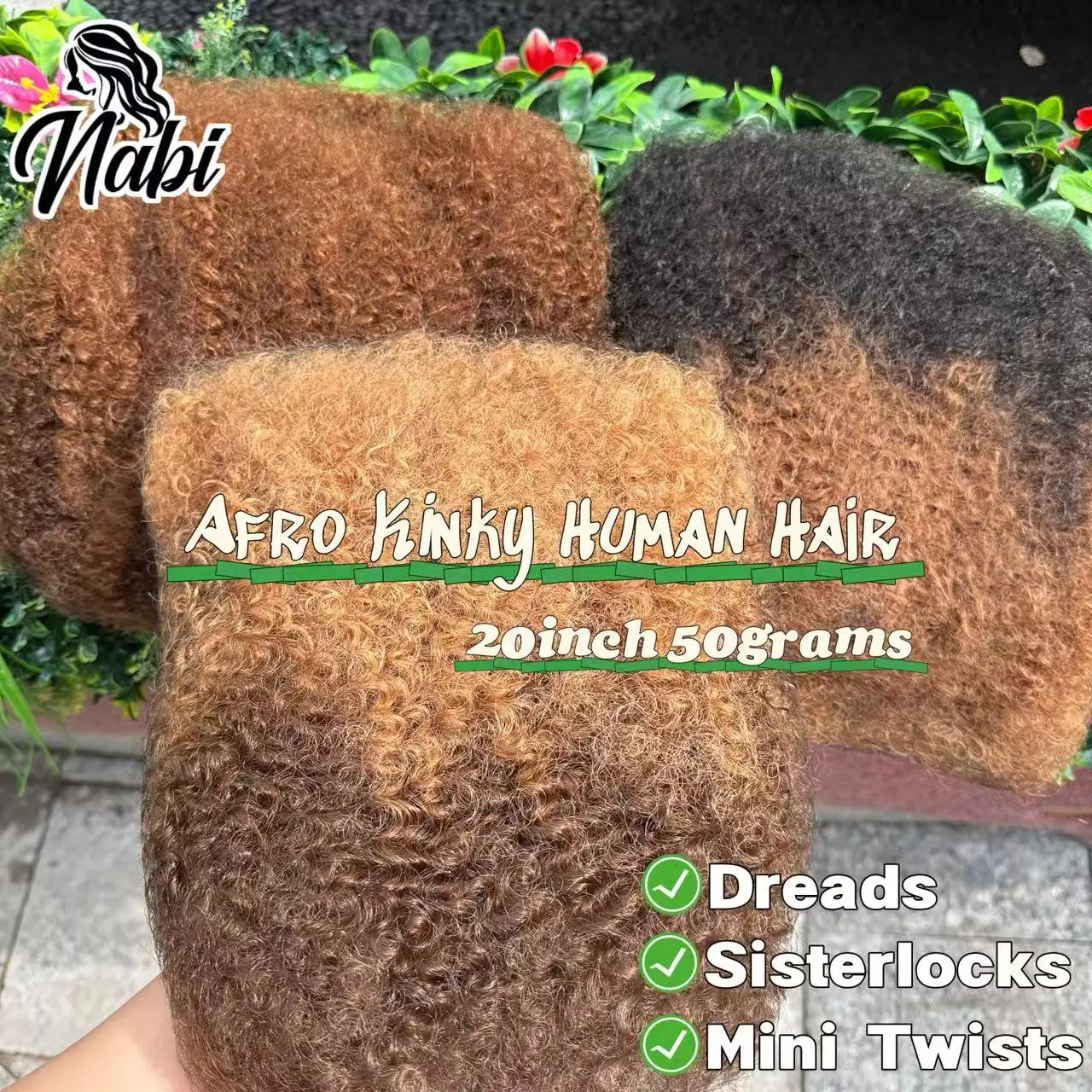 20インチ-オンブレカラー-アフロ-キンキー-バルクヘアピース-50g-個-ツイストブレイド用-レミー人毛-ロックス用-クロシェヘアエクステンション