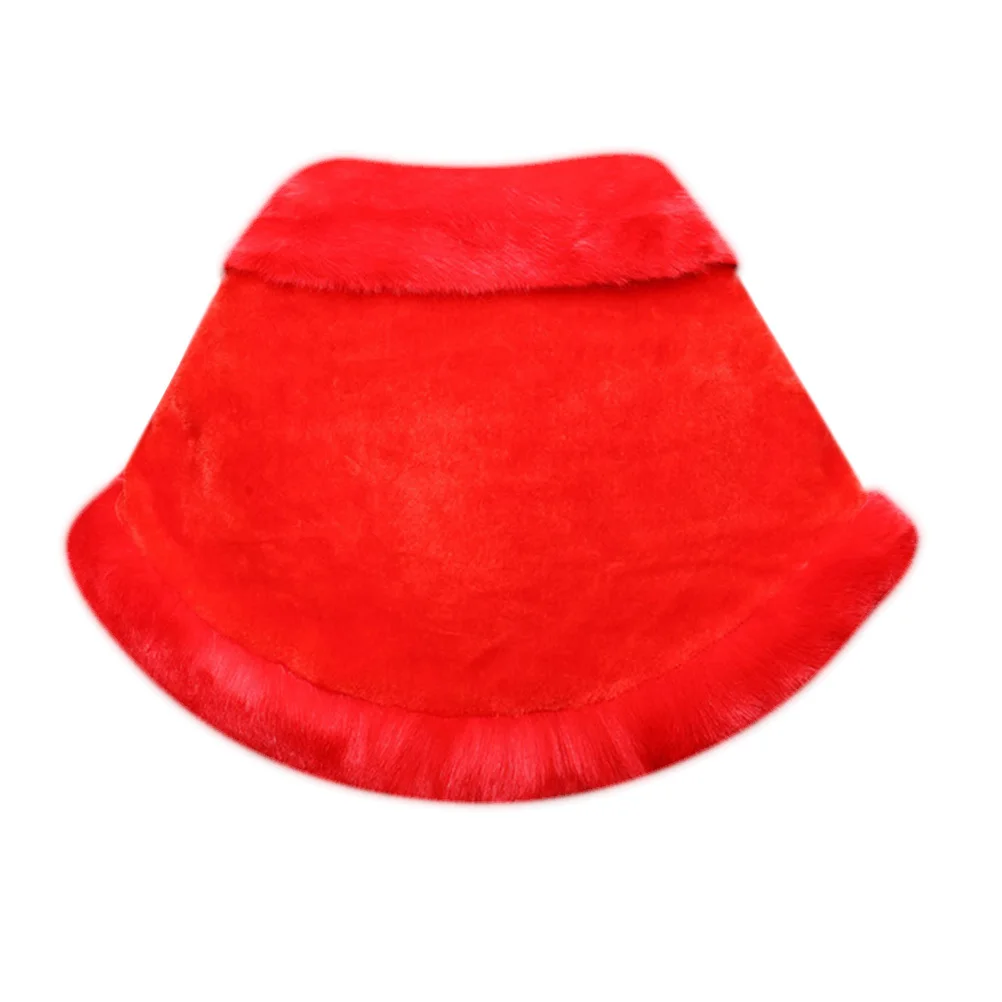 شال زفاف كابا شتوي دافئ للنساء لحفلات الزفاف فستان أنيق إكسسوار كتف عصري باللون الأحمر