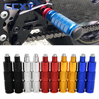 Universal CNC Aluminum M8 Motorcycle Bike ATV Scooter Dirt Bike Footrests Foot Pegs Pedals For Yamaha Honda Kawasaki KTM Suzuki
