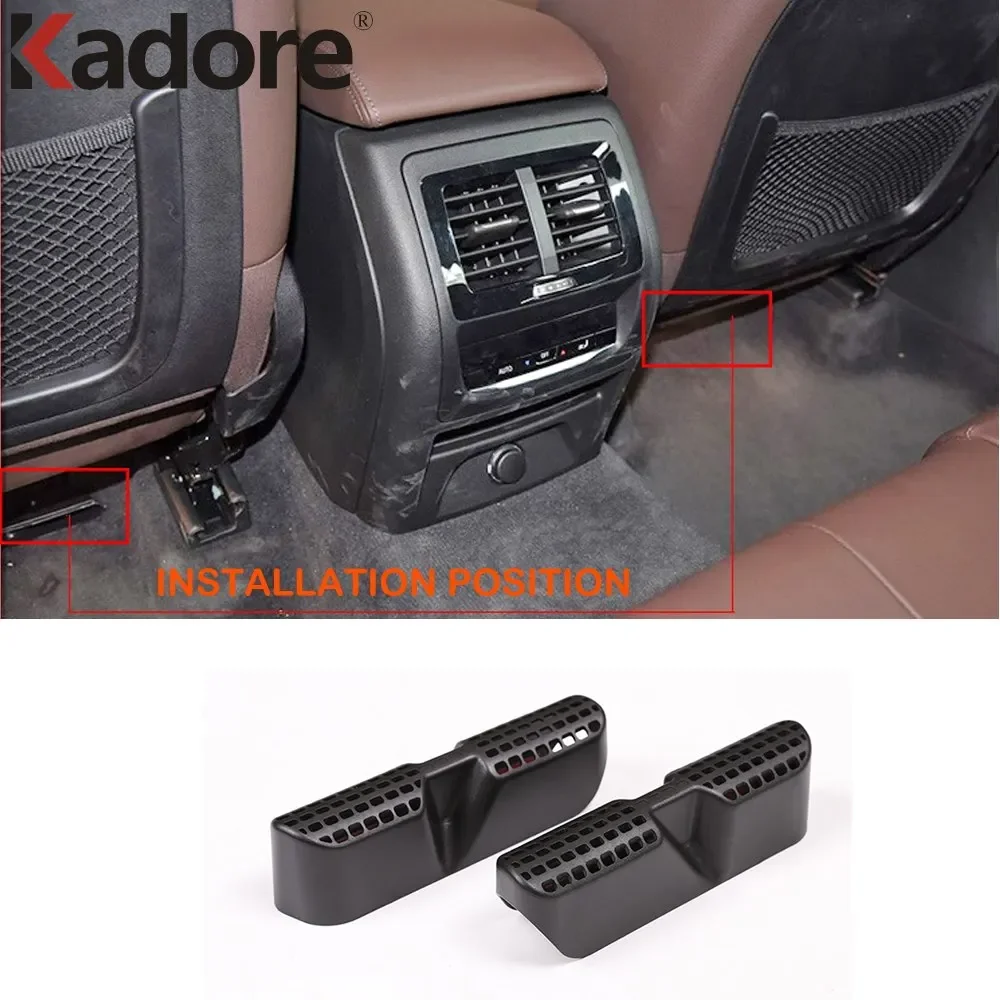 For BMW X3 2018 2019 2020 2021 Rear Seat Air Conditonnal Vent Cover Trim AC Outlet Panel Decoration Frame Interior Accessories