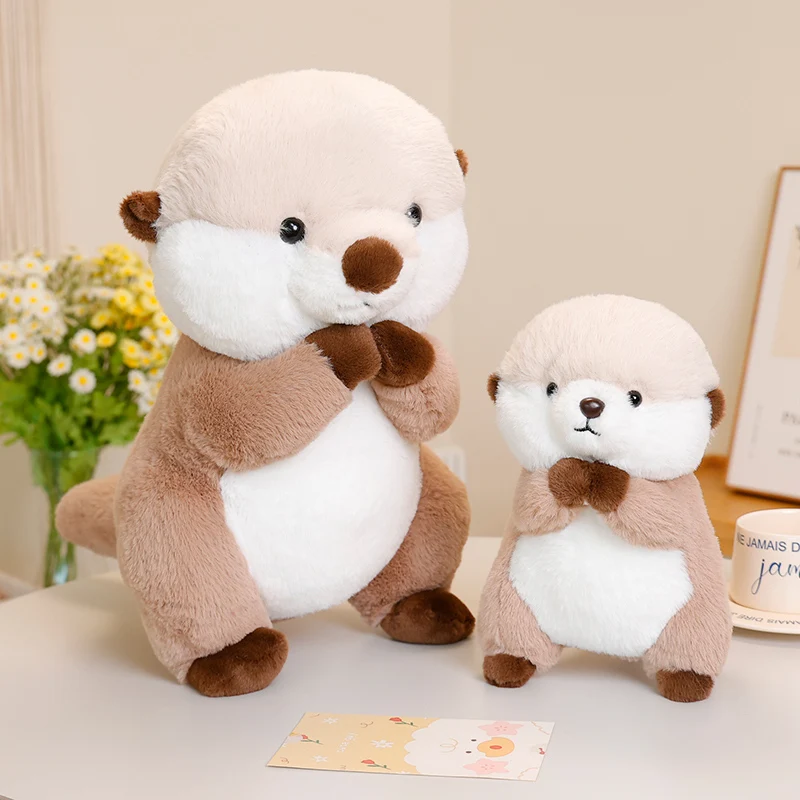 

25/40 см выдра мягкая игрушка милая выдра плюшевая мягкая выдра плюшевая игрушка детское животное кукла-землянок подарок на день рождения декор комнаты