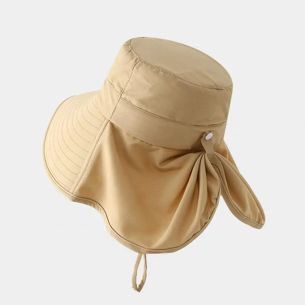 Travel Sun Hat Brim Bucket Hat with Upf 50 Sun Protection Waterproof Breathable Outdoor Face Neck Flap Cover Folding for Men