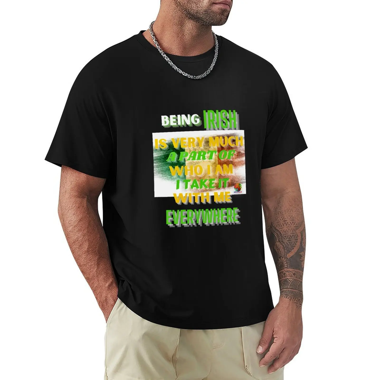 Being Irish Is Very Much A Part Of Who I Am T-Shirt tops heavyweights anime clothes t shirts for men cotton