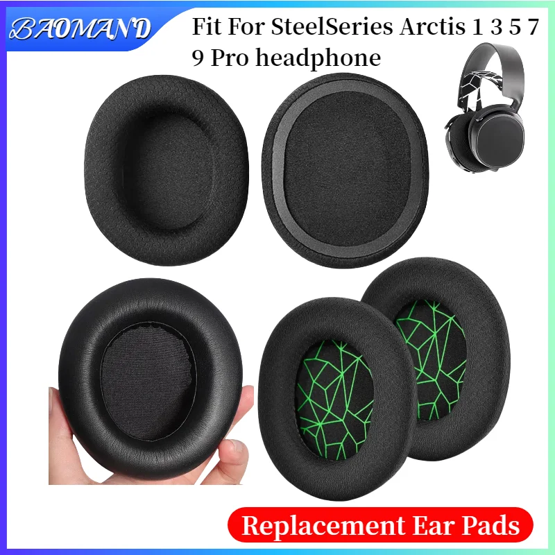

Replacement Ear Pads Cushions for SteelSeries Arctis 1 3 5 7 9 Pro Headphone Soft Memory Foam Pads Earpads