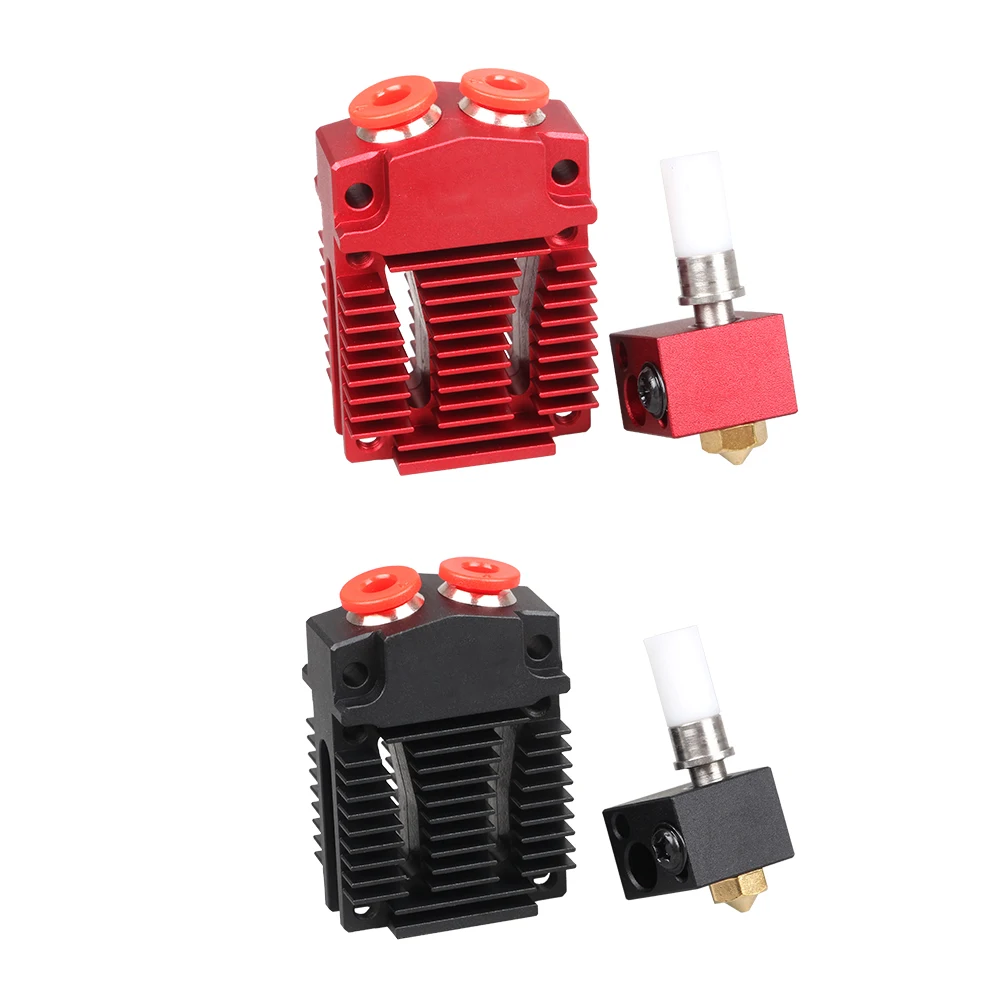 3DSWAY 3D Printer Parts XCR3D 2IN1-S1 Hotend 2 in 1 out Switch Color Orbiter Extruder J-head 12V/24V 1.75mm Filament Cooling Fan