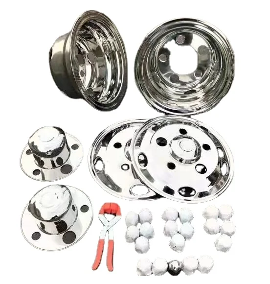 

Truck& bus 17.5 stainless steel wheel cover universal 22.5 inch hubcups exterior accessories