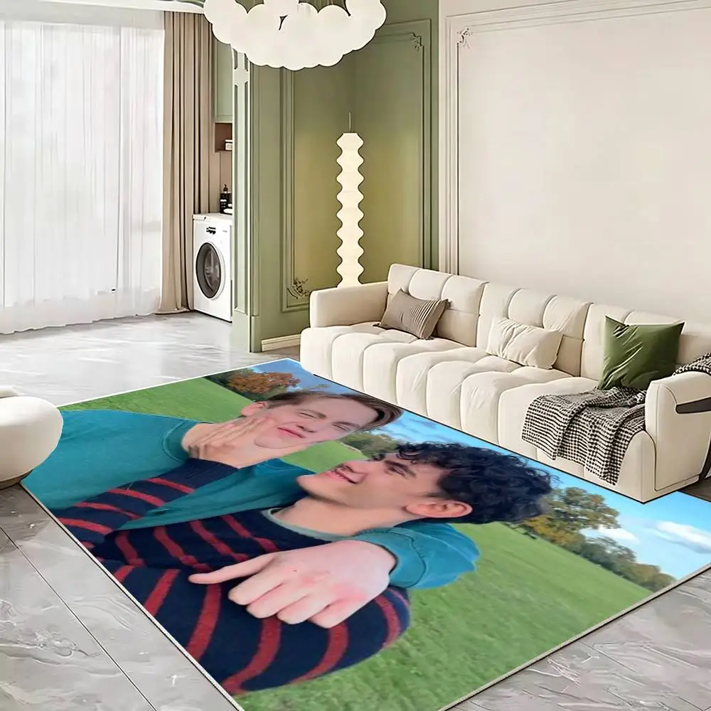 H-Heartstopper Nick Charlie Floor Mat Bathroom Absorbent Mat Rugs Simple Door Dirt-resistant Mat Home Kitchen Mat