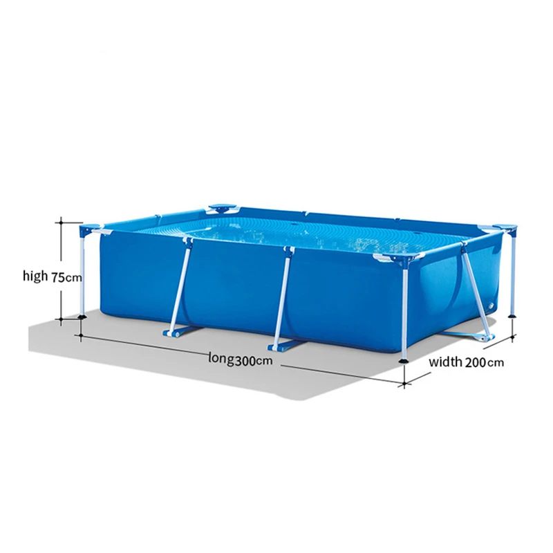 Outdoor Swimming Pool Rectangular Bracket Swimming Pool Adult Family Pool Large Children\'s Swimming Pool Inflatable Pools