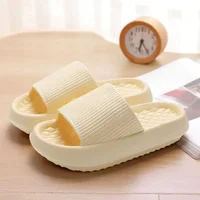 Women's Thick Platform Cloud Slippers EVA Soft Sole Pillow Slides Summer Beach Flip Flops Women Non Slip Bathroom Home Slippers 6