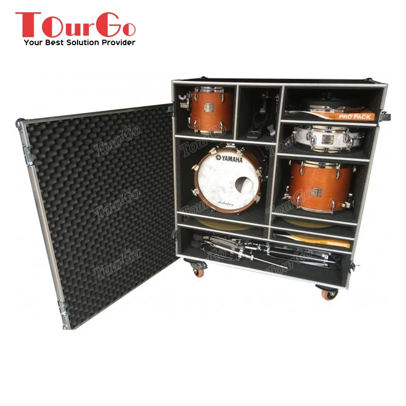 Cheap Aluminum Hard Drum Kit Flight Case