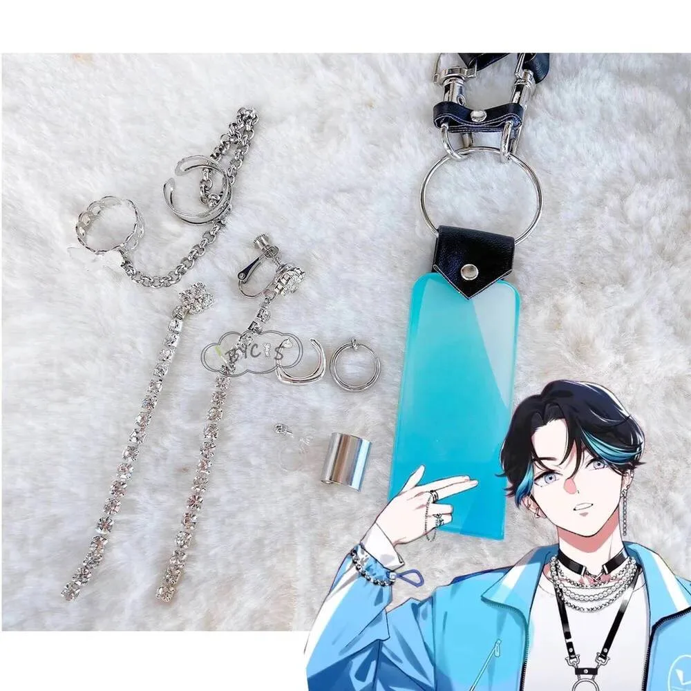 

Paradox Live Yamato Shogo Cos кулон на груди ожерелье браслет кольца для косплея серьги зажимы шпильки аниме реквизит ювелирные изделия