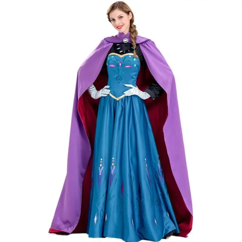

Anna Princ Dr Cosplay Costume loween Adult Ceremony Elsa Queen of Ice And Snow Movie Character Ensemble in Sto