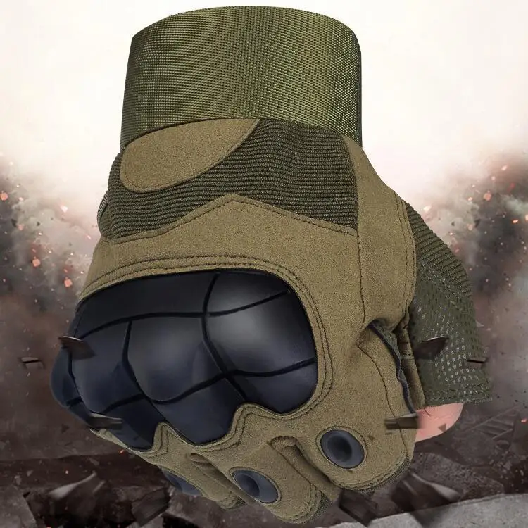 

Half Finger Sports Men's Outdoor Cycling Training Protection Wear resistant Military Fans Fitness Touchscreen Tactical Gloves