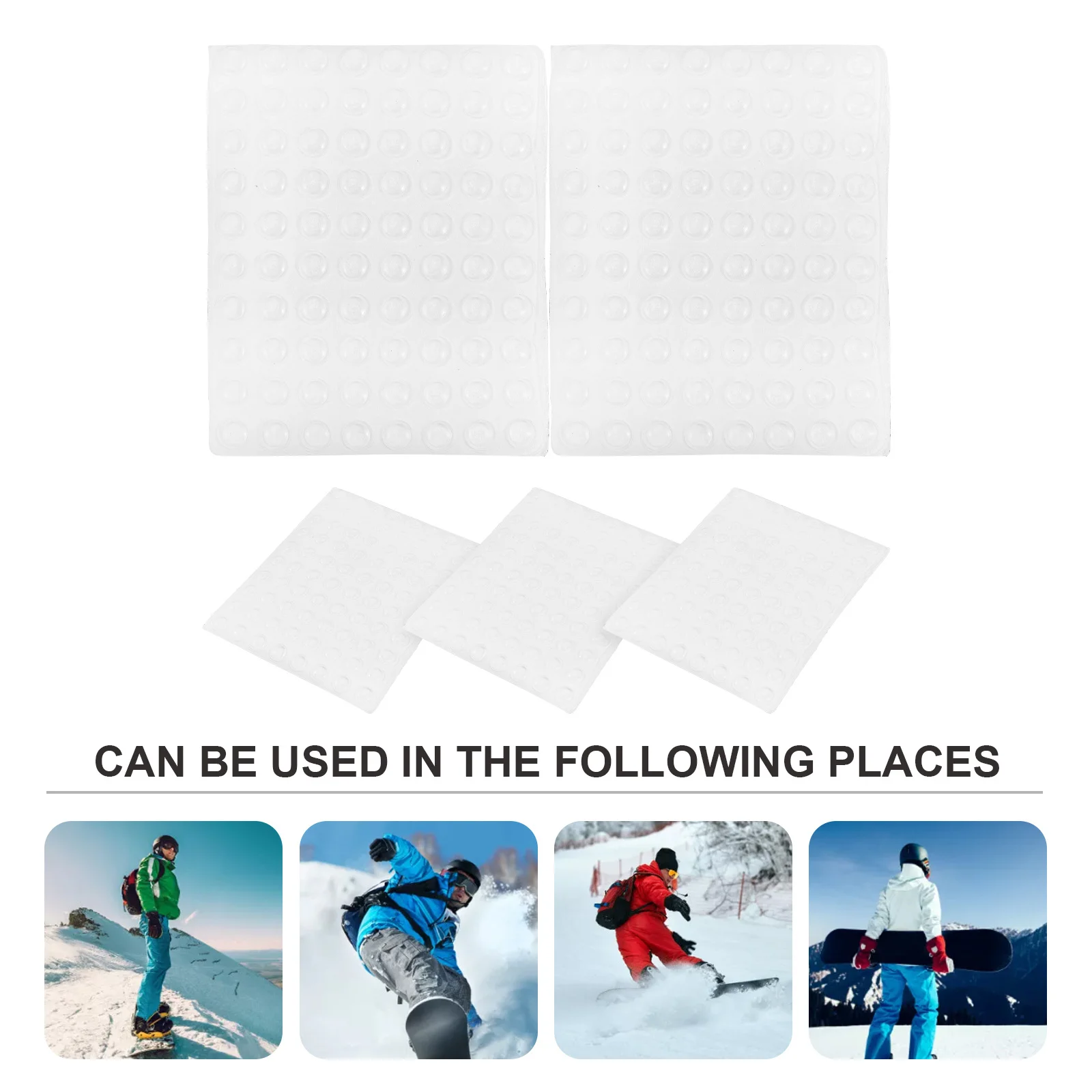 1 قطعة على الجليد المضادة للانزلاق ملصق دائم في الهواء الطلق التزلج التزلج وسادة للرياضات الشتوية الأسرة متعة التبعي #5