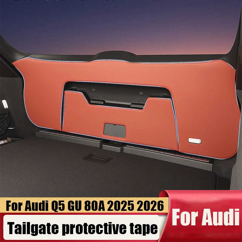 

Для Audi Q5 GU 80А 2025 2026 2027: Защитная накладка на панель багажника из кожи для защиты салона автомобиля