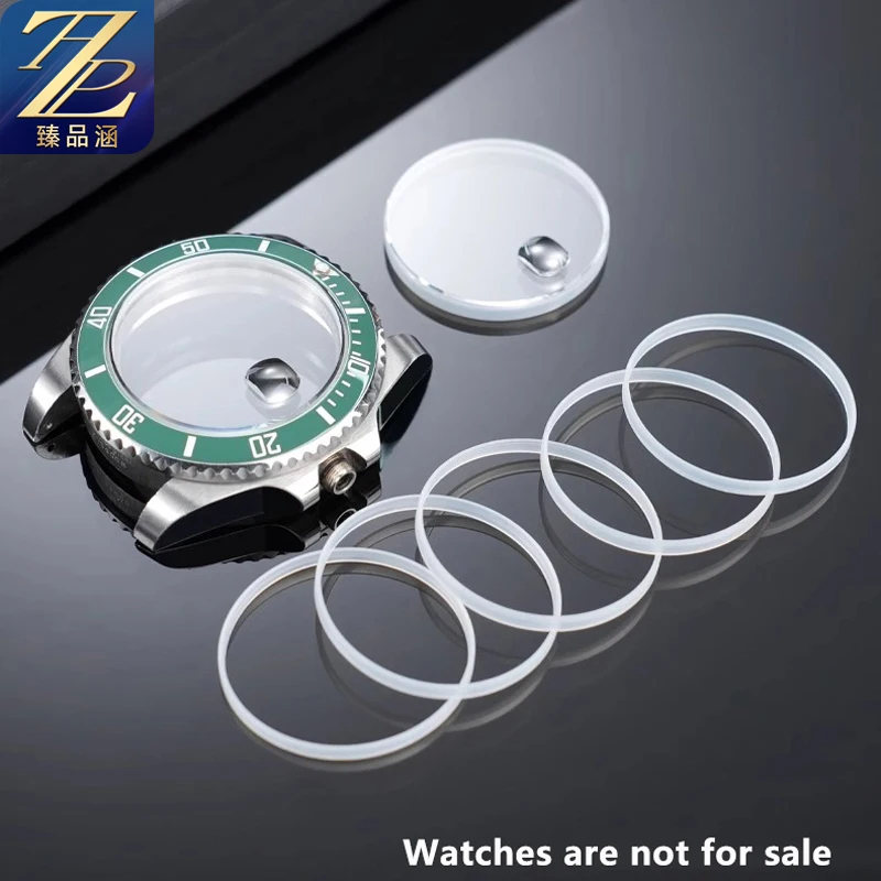 For Rolex Water Ghost/ Submariner series For Tudor 34mm/36mm Dial Glass Mirror White Waterproof Ring Watch Cover Sealing Ring