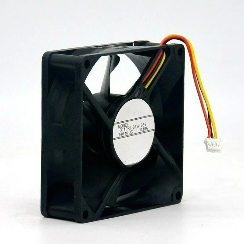 80x80x25mm-24v-018a-3-wire-cooling-fan-for-server-pc-cpu-cooler-nmb-mat-3110rl-05w-b59-f0b