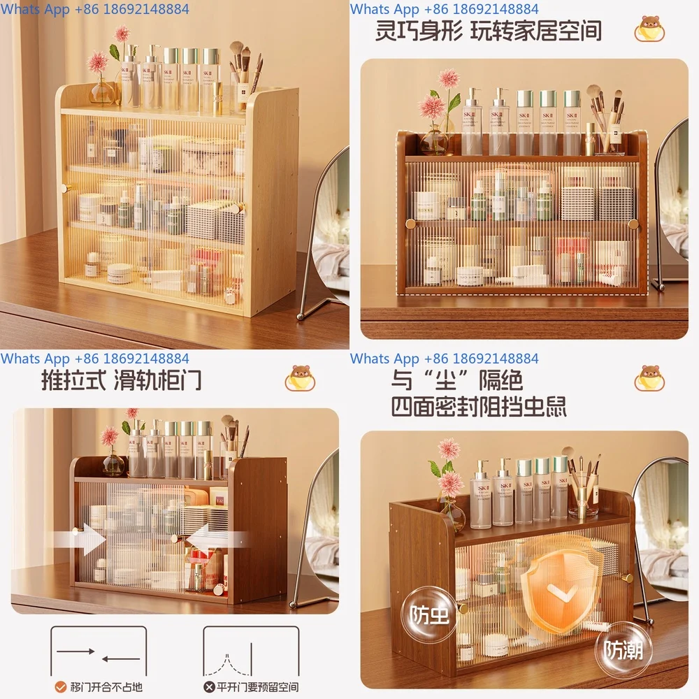 

Makeup Organizer for Bedroom Vanity Table Lipstick Skincare Storage Rack