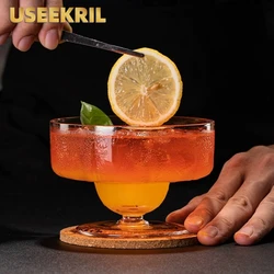 Creative Short Leg Cocktail Glasses Wide Mouth Martini Glass Margarita Cup Cocktail Glass Drink Cups Bar Party Accessories