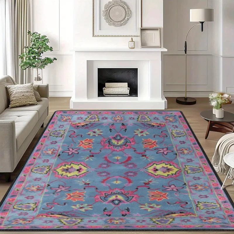 

Vintage Boho Living Room Carpet Traditional French Luxury Rugs for Home Decor Popular Fashion Non Slip Coffee Table Floor Mats