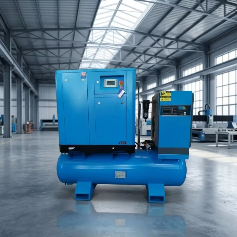 Customized 15kW 20HP 16Bar 4-In-1 Integrated Rotary Screw Air Compressor PM VSD Energy Saving Compressor For Fiber Laser Cutting