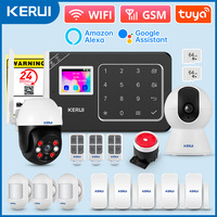 KERUI W181 Security-protection Alarm for Home WiFi GSM Alarm System Smart Home Tuya Smart App Remote Control PIR Motion Sensor