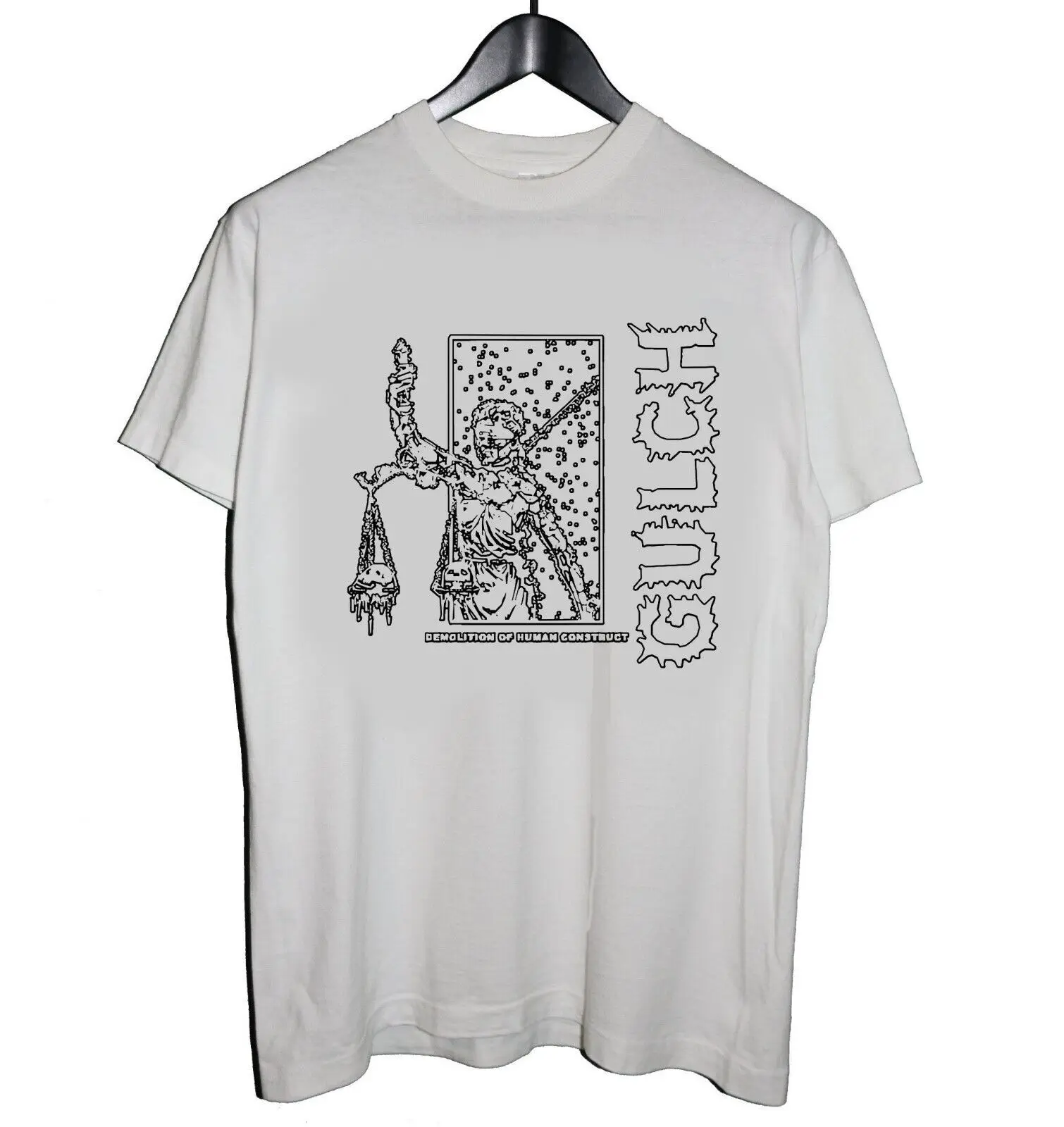 Gulch demolition of human construction shirt cotton white TE7212