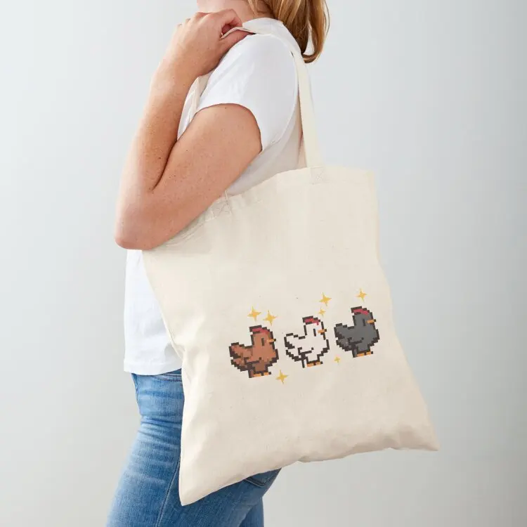

Chicken Stardew Valley Game Tote Bag Lady bags sacs de shopping shopping bag Women's shopping bag