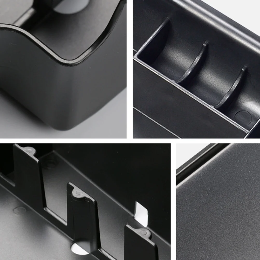 

1Pcs Central Console Car Gap Case Plastic Organizer for Phone Key Cards Wallet Coins Holder Black Car Gap Holder