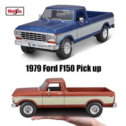 Maisto 1:18 1979 Ford F150 Pick up Navy blue Brand Alloy Car Model Static Die Casting Model Collection Gift Toy Gift