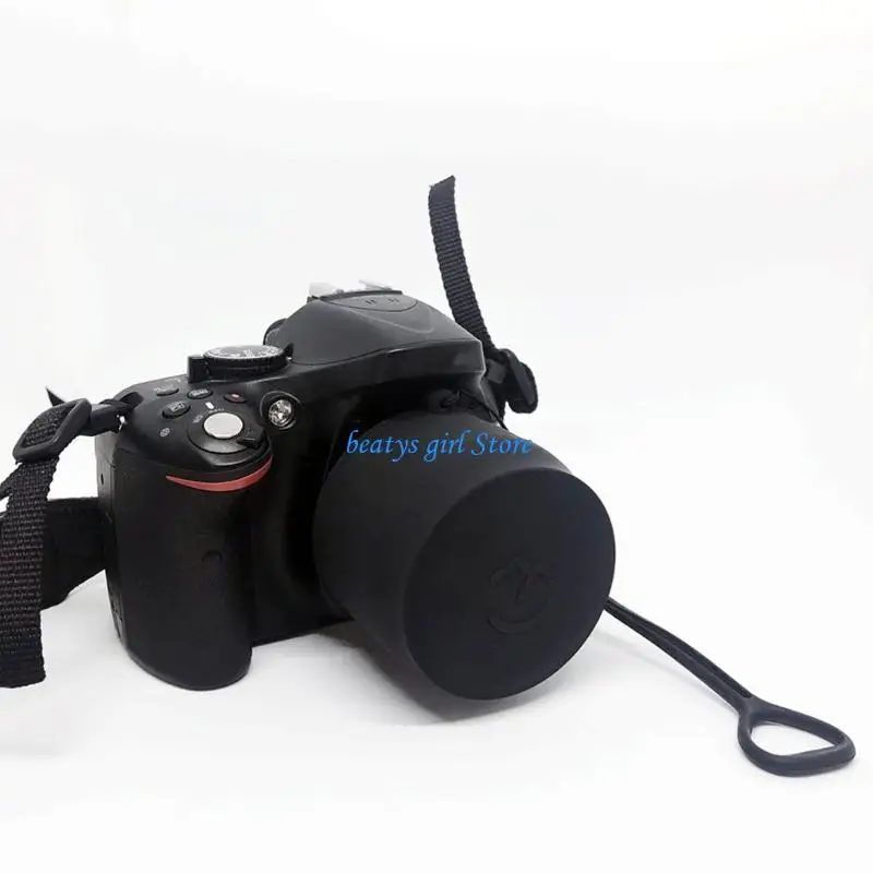 

C7AB Protective Silicone Sleeve For DSLR Camera Lens Protector Cover with Wristband