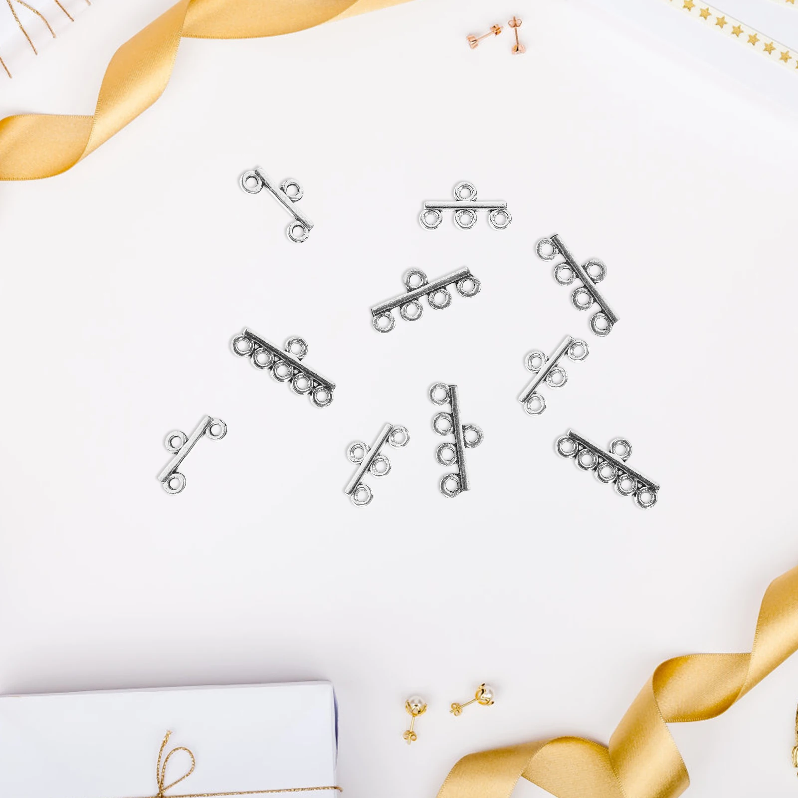 

40pcs Alloy DIY Jewelry Making Necklace Bracelet Connectors Vintage Charms Safe Durable Necklace Charms Accessories