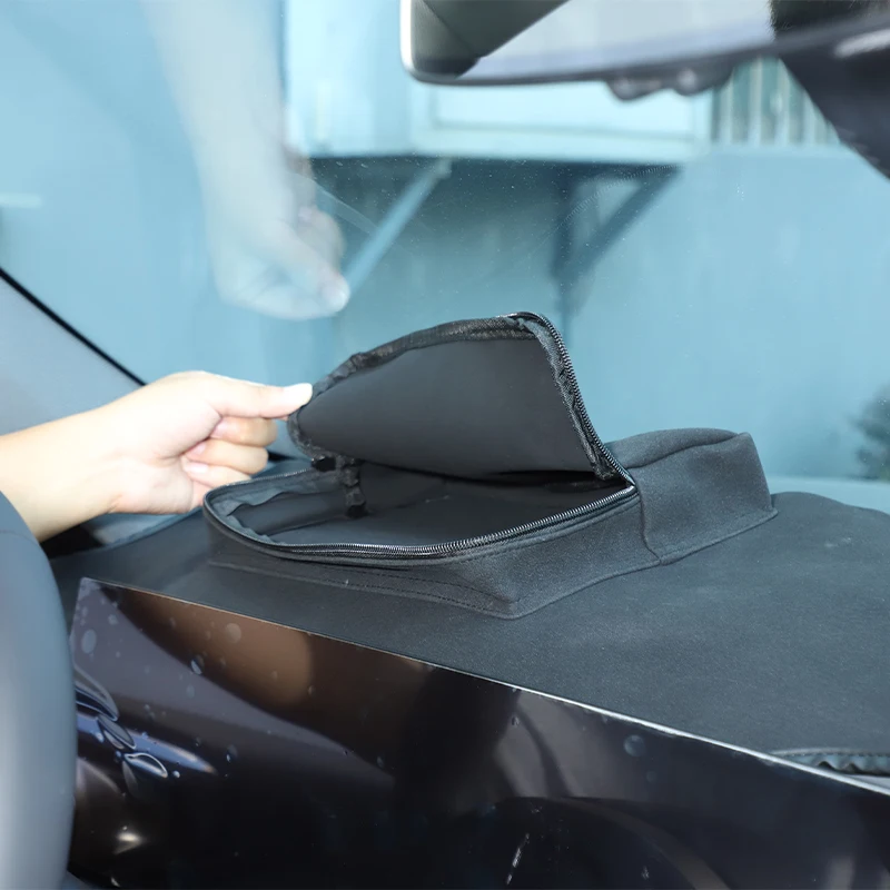 

[Car Organizers] Velcro Zipper Storage Bag Dashboard For BMW G45/G48