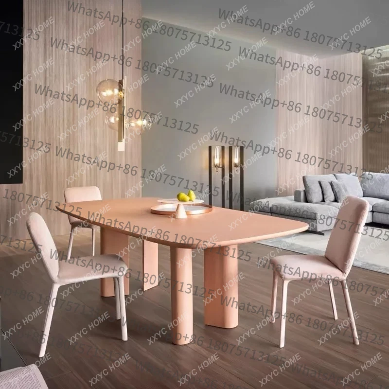 

Длинный стол LXminimalist, роскошный обеденный стол, креативный индивидуальный дизайн, современная простота.