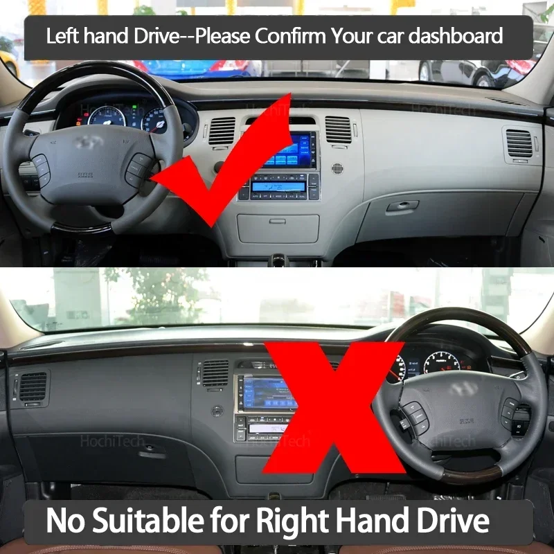 For Hyundai Grandeur Azera 2006 2007 2008 2009 2010 2011 Dashboard Cover Dash Board Mat Carpet Pad Shade Cape Blanket Accessorie