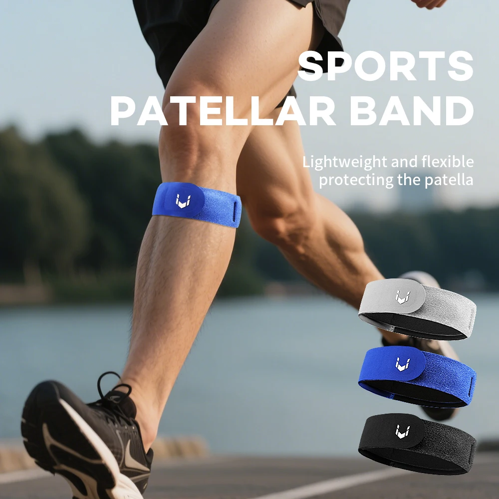 Adjustable Knee Patellar Tendon Support Strap Band Knee Support Brace Pads Patellar Tendon Pressurized Protector Sports Safety image 2