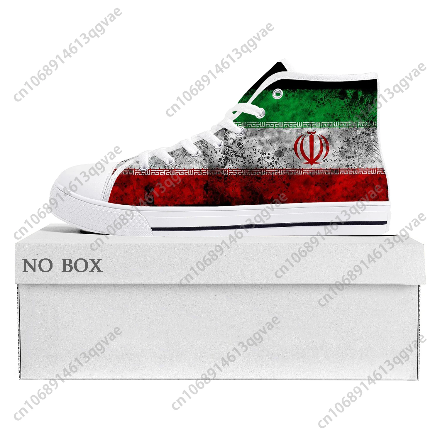 

Iranian Flag High Top High Quality Sneakers Mens Womens Teenager Canvas Sneaker Iran Casual Couple Shoes Custom Shoe