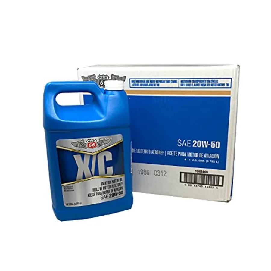 زيت الطيران فيليبس 66 X C 20W50 زيت المحرك لمحركات الطائرات 4 زجاجات لكل علبة زيوت التشحيم عالية الأداء لـ HighTempera