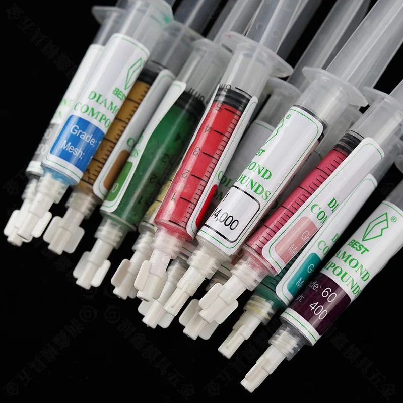 BEST Diamond Compound Paste Polishing Lapping Paste Grades for Mold Die Jewelry Ceramic Jade Glass Mirror Polishing 5g