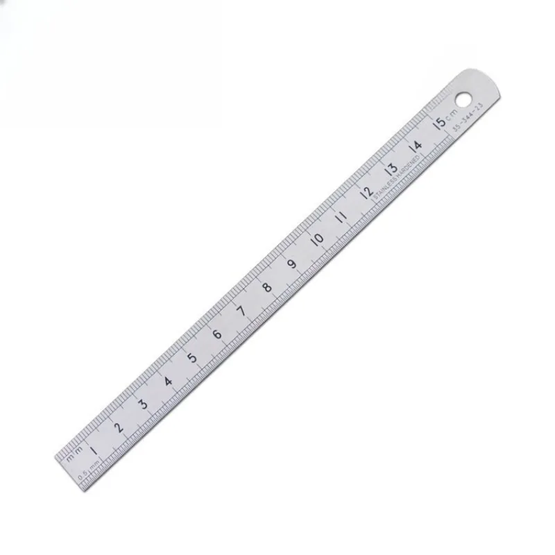 

Stainless steel ruler, steel ruler double-sided scale ruler