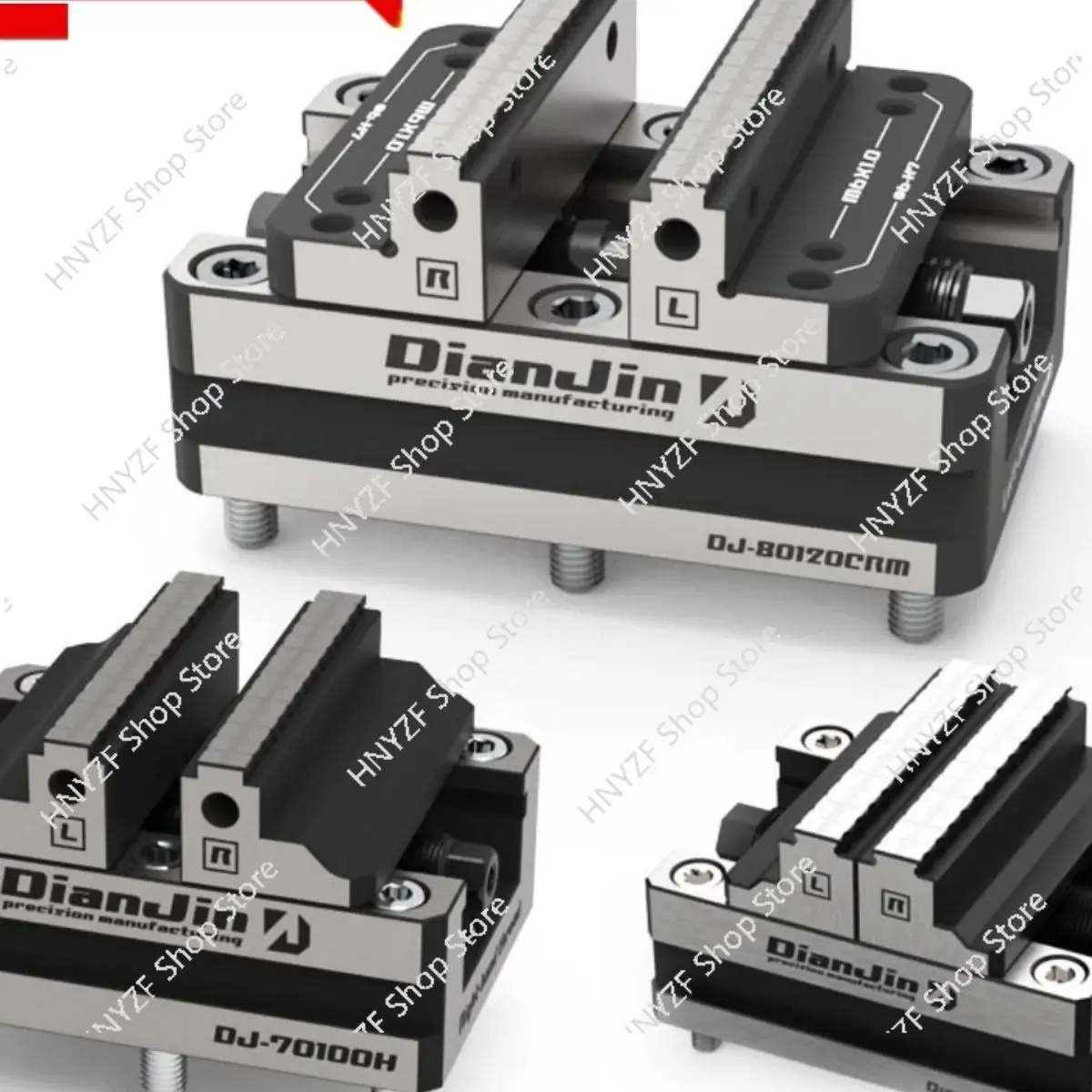 DJ-6080H Self Centering Vise Four-Five-Axis Fixture Quick Clamping 2-8 Inches Positive And Negative Adjustment for Precision Wor