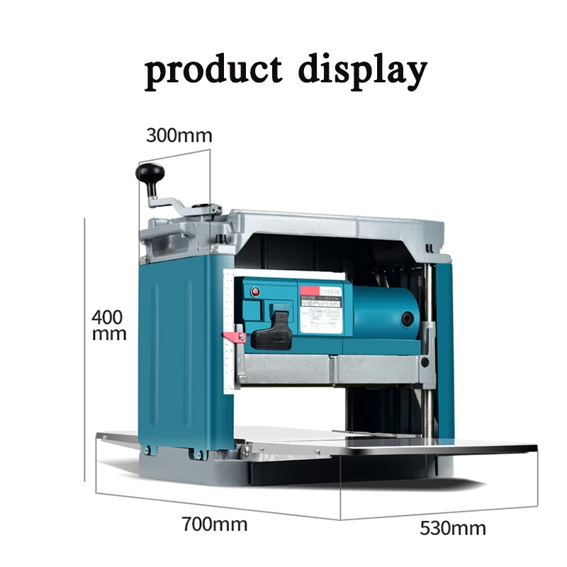 220V Multi-function Woodworking Planing Machine Small  Press Planer Machine High-power Electric Single-sided Planer