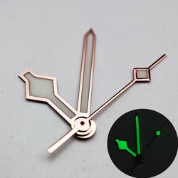 Rose Gold Watch Hands Green Luminous Watch Accessories Watches Needles for NH35/ NH36 Movement